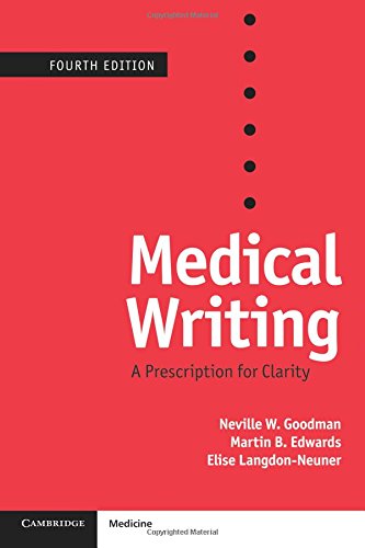 Medical Writing A Prescription for Clarity [Paperback]