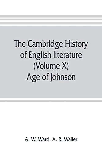 Cambridge History of English Literature (Volume X) Age of Johnson [Paperback]