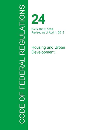 Code Of Federal Regulations Title 24, Volume 4, April 1, 2015 [Paperback]