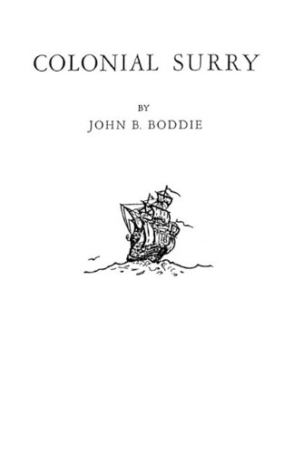 Colonial Surry [virginia] [Paperback]