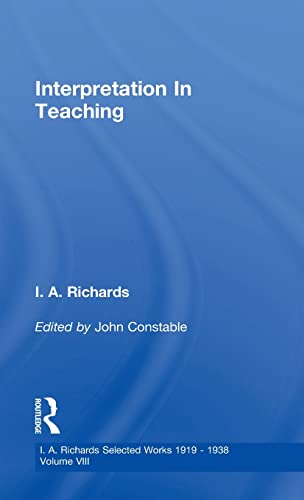Interpretation In Teaching V 8 [Hardcover]
