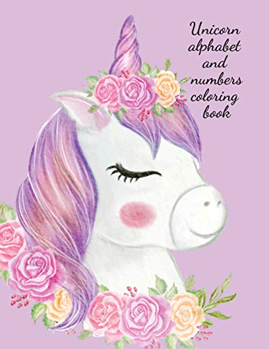 Unicorn alphabet and numbers coloring book [Paperback]