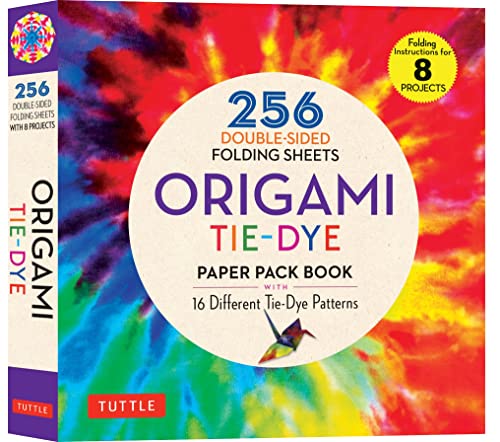 Origami Tie-Dye Patterns Paper Pack Book 256 Double-Sided Folding Sheets (Inclu [Paperback]