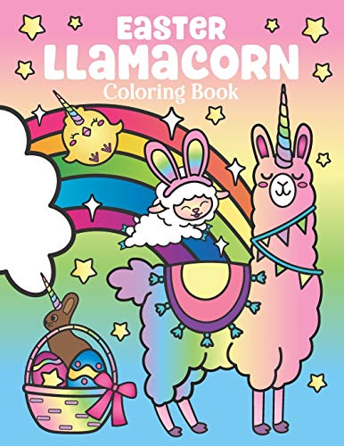 Easter Llamacorn Coloring Book [Paperback]