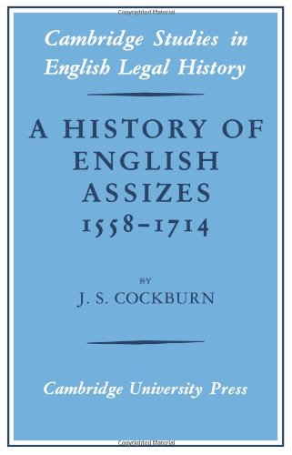 A History of English Assizes 1558}}}1714 [Paperback]