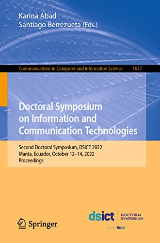 Doctoral Symposium on Information and Communication Technologies Second Doctora [Paperback]