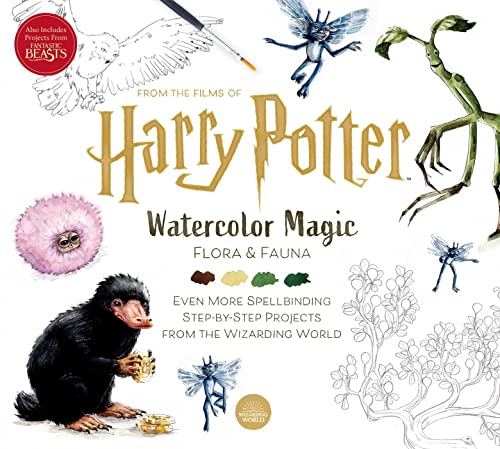 Harry Potter Watercolor Magic Flora &amp Fauna [Paperback]