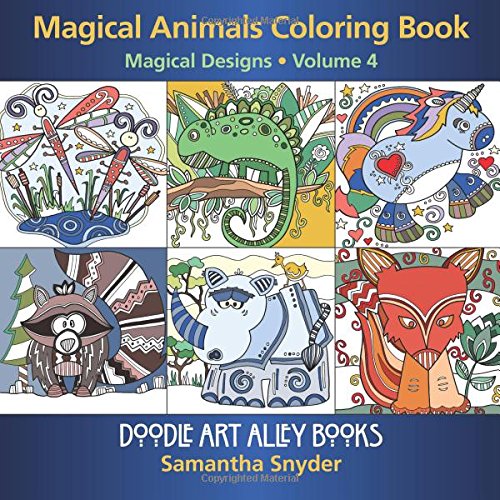 Magical Animals Coloring Book Magical Designs (doodle Art Alley Books) (volume  [Paperback]