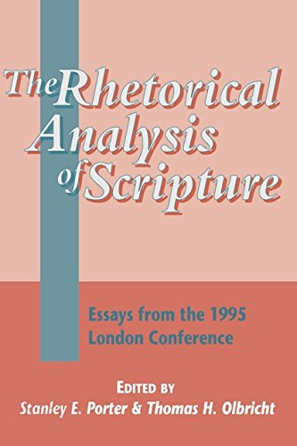 The Rhetorical Analysis of Scripture Essays from the 1995 London Conference [Hardcover]