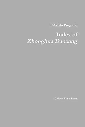 Index Of Zhonghua Daozang [Paperback]