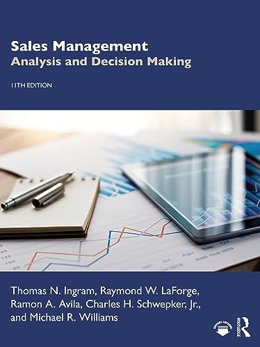 Sales Management Analysis and Decision Making [Paperback]