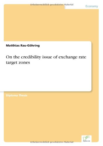 On the Credibility Issue of Exchange Rate Target Zones [Paperback]