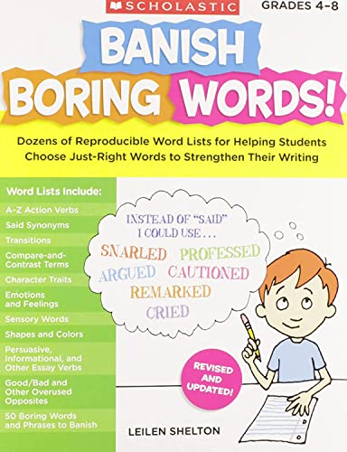 Banish Boring Words Dozens of Reproducible Word Lists for Helping Students Cho [Paperback]