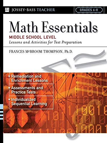 Math Essentials, Middle School Level Lessons and Activities for Test Preparatio [Paperback]