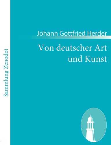 Von Deutscher Art und Kunst [Paperback]