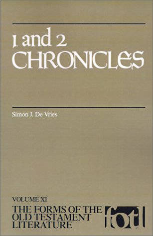 1 And 2 Chronicles (forms Of The Old Testament Literature) (vol Xi) [Paperback]