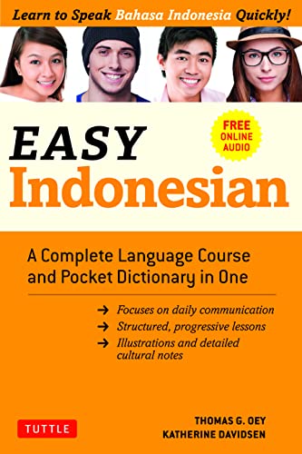 Easy Indonesian A Complete Language Course and Pocket Dictionary in One (Free C [Paperback]
