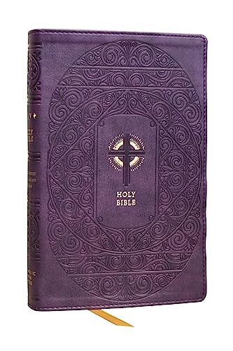 NRSVCE Sacraments of Initiation Catholic Bible, Purple Leathersoft, Comfort Prin [Leather / fine bindi]