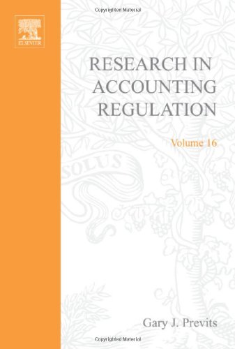 Research in Accounting Regulation [Hardcover]