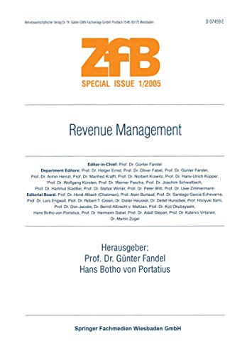 Revenue Management [Paperback]