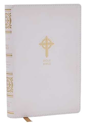 NRSVCE Sacraments of Initiation Catholic Bible, White Leathersoft, Comfort Print [Leather / fine bindi]