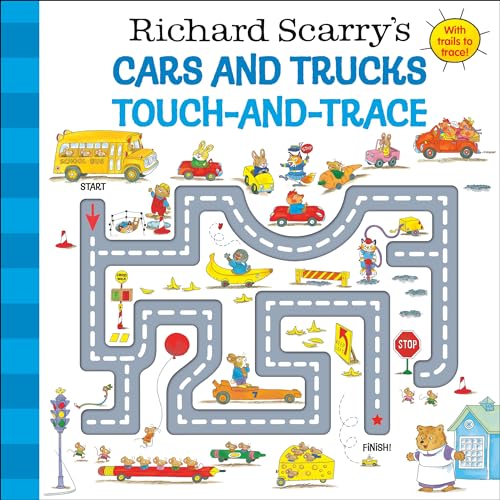Richard Scarry's Cars and Trucks Touch-and-Trace [Board book]