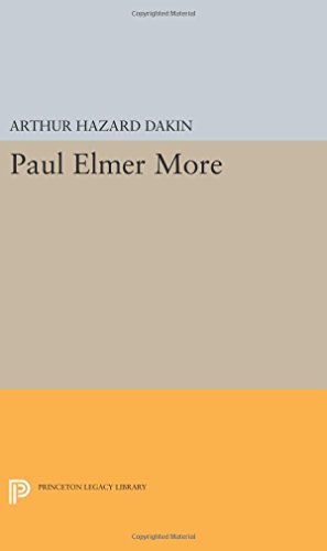 Paul Elmer More [Paperback]