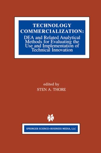 Technology Commercialization DEA and Related Analytical Methods for Evaluating  [Paperback]