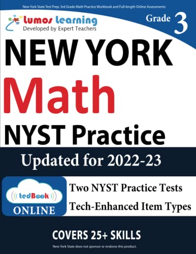 New York State Test Prep  NYST Study Guide 3rd Grade Math Practice Workbook an [Paperback]