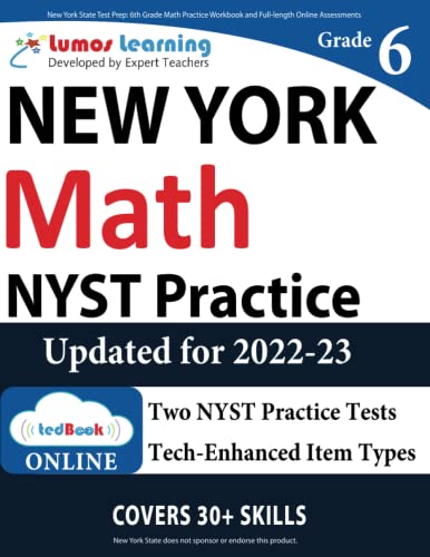 New York State Test Prep 6th Grade Math Practice Workbook and Full-length Onlin [Paperback]