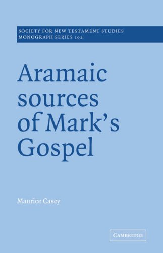 Aramaic Sources of Mark's Gospel [Paperback]
