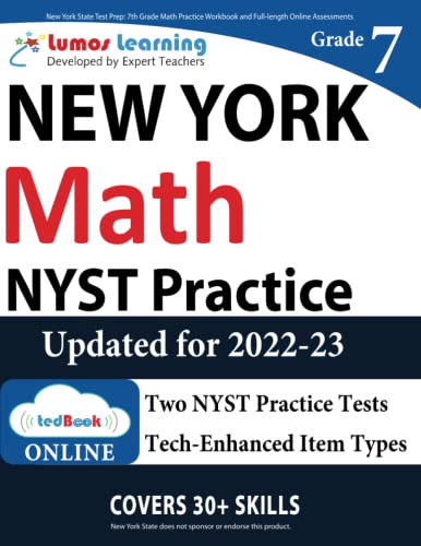 New York State Test Prep 7th Grade Math Practice Workbook and Full-length Onlin [Paperback]