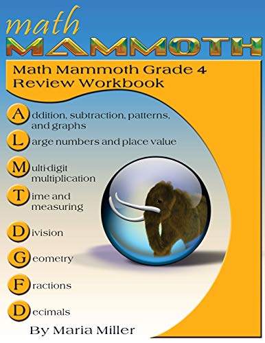 Math Mammoth Grade 4 Review Workbook [Paperback]