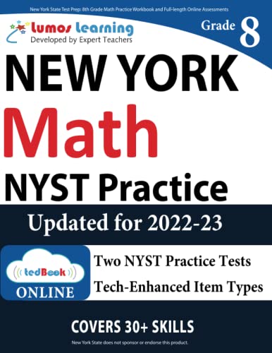 New York State Test Prep 8th Grade Math Practice Workbook and Full-length Onlin [Paperback]