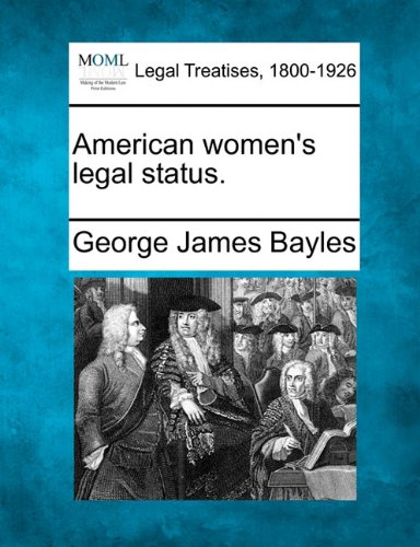 American women's legal Status [Paperback]