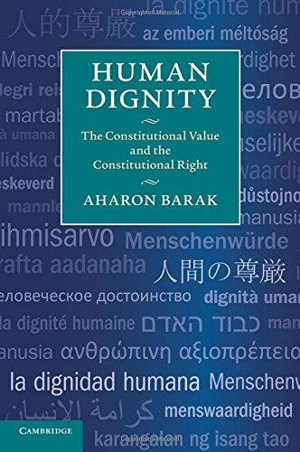 Human Dignity The Constitutional Value and the Constitutional Right [Paperback]