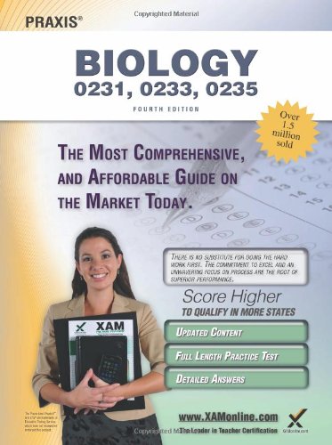 Praxis Biology 0231, 0233, 0235 Teacher Certification Study Guide Test Prep [Paperback]