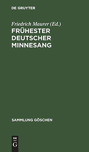 Frhester deutscher Minnesang [Hardcover]