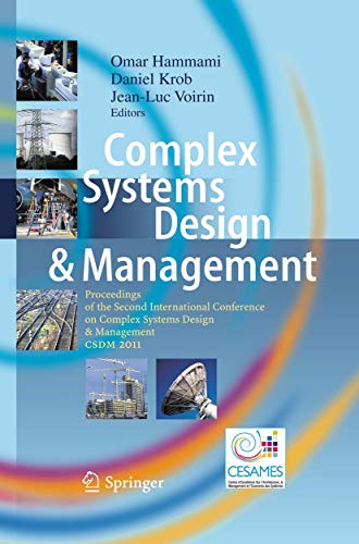 Complex Systems Design &amp Management Proceedings of the Second International [Hardcover]