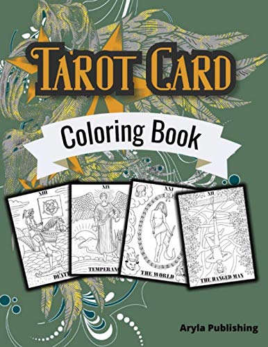 Tarot Card Coloring Book  Adult Teen Colouring Page Fun Stress Relief Relaxatio [Paperback]