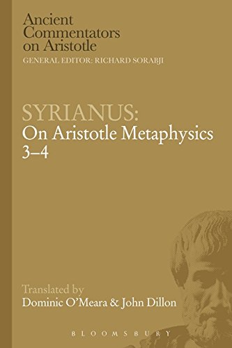 Syrianus On Aristotle Metaphysics 3-4 [Hardcover]