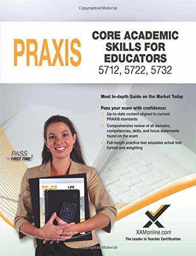 Praxis Core Academic Skills for Educators 5712, 5722, 5732 Book and Online [Paperback]
