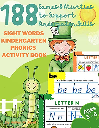 Sight Words Kindergarten &Amp Phonics Activity Book