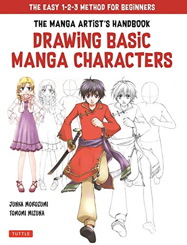 The Drawing Basic Manga Characters The Easy 1-2-3 Method for Beginners [Paperback]
