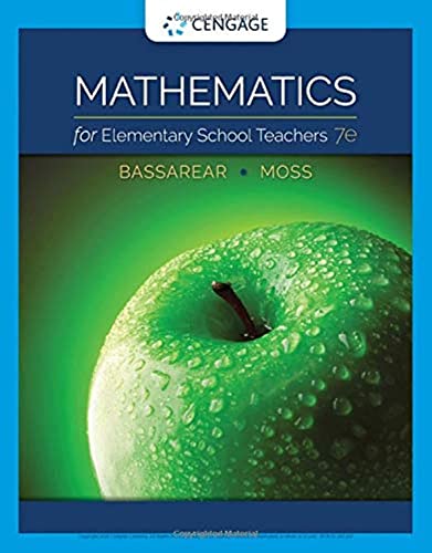 Mathematics for Elementary School Teachers [Paperback]