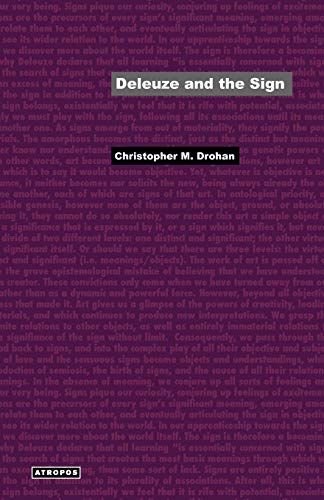 Deleuze And The Sign (think Media Egs Media Philosophy) [Paperback]