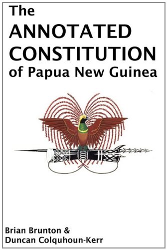 The Annotated Constitution Of Papua New Guinea [Paperback]