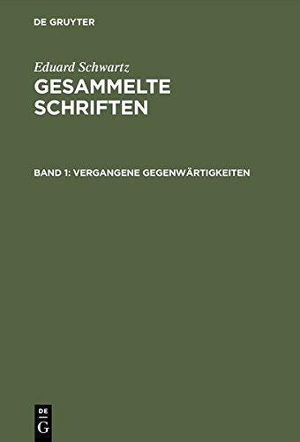 Vergangene Gegenwrtigkeiten [Hardcover]