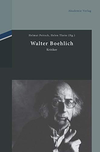 Walter Boehlich  Kritiker [Hardcover]