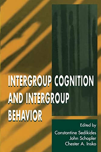 Intergroup Cognition and Intergroup Behavior [Paperback]